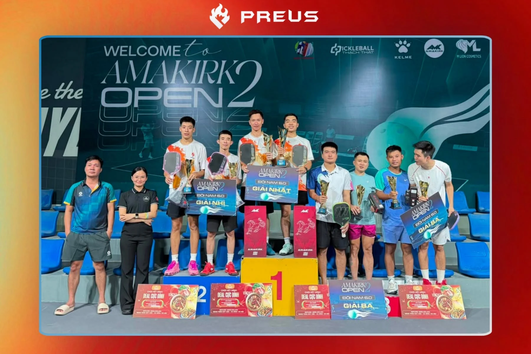 PREUS bội thu tại giải đấu PICKLEBALL AMAKIRK OPEN 2