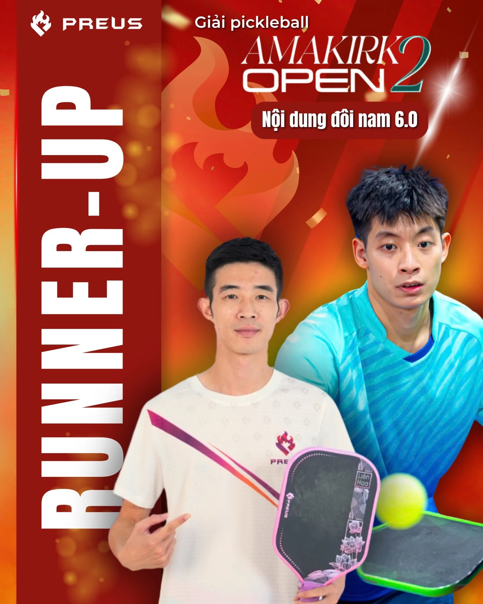 PREUS bội thu tại giải đấu PICKLEBALL AMAKIRK OPEN 2